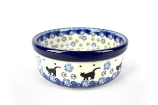 Bunzlau Serveer Schaal White Cat 2154X Ø 13 cm Ronde Schaaltjes